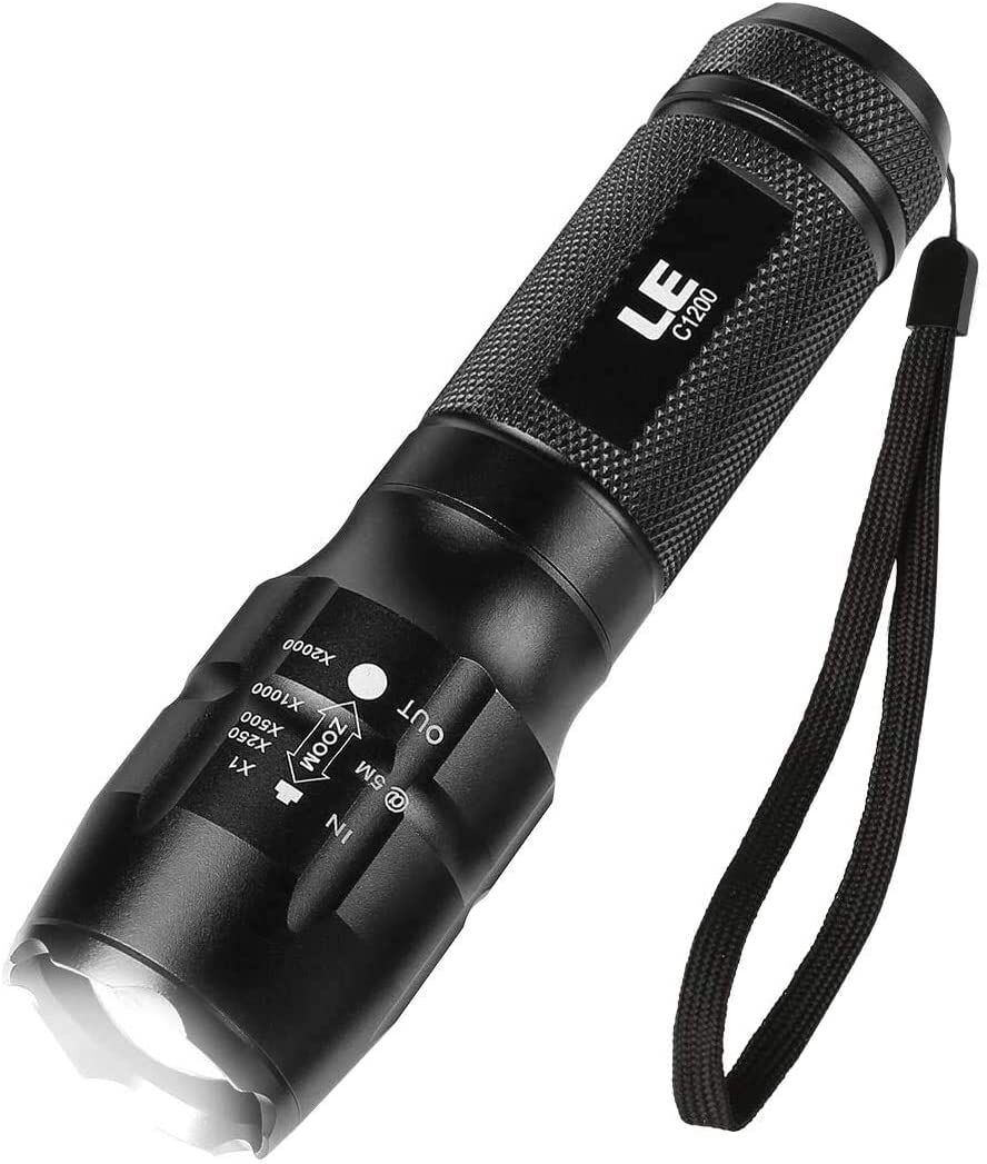 Details about   Tactical 350000LM 5-Mode LED Aluminum Zoomable Flashlight Torch Lot US 