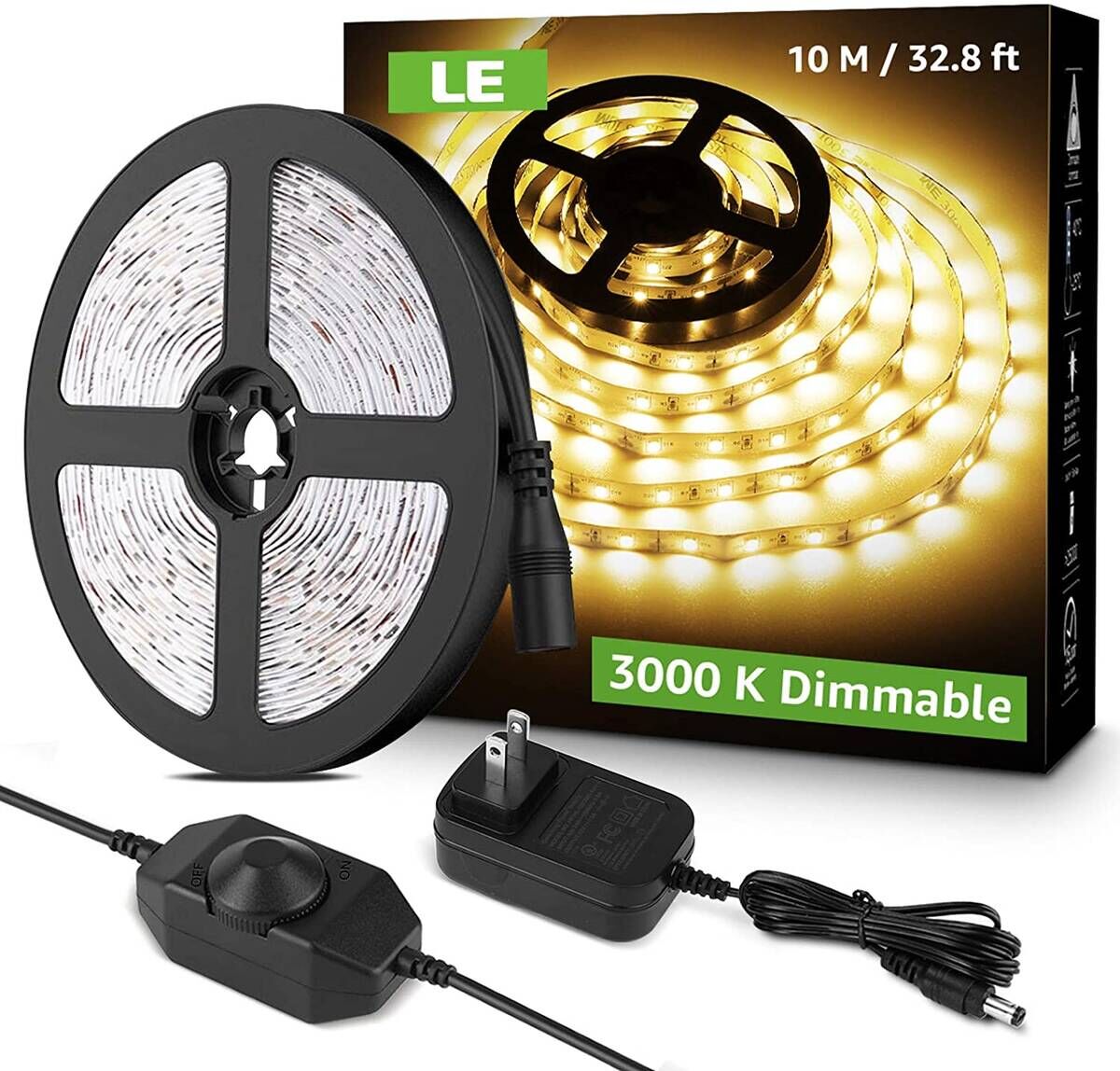 Touch Sensor Led Dimmable Strip Lights Waterproof Flexible - Temu