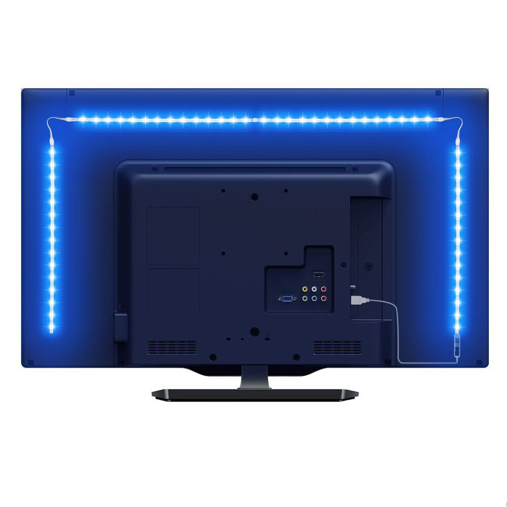 6.5 ft RGB LED Strip Lights for TV Backlight, USB Power - Lepro
