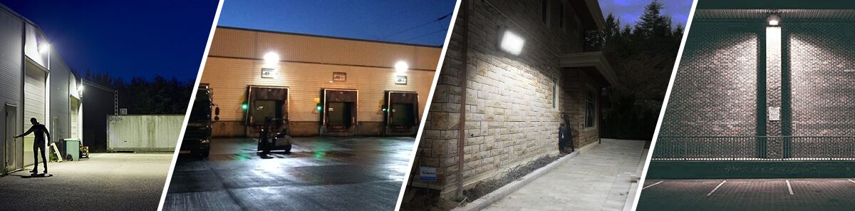 80w led wall pack lighting for garage, warehouse, driveway
