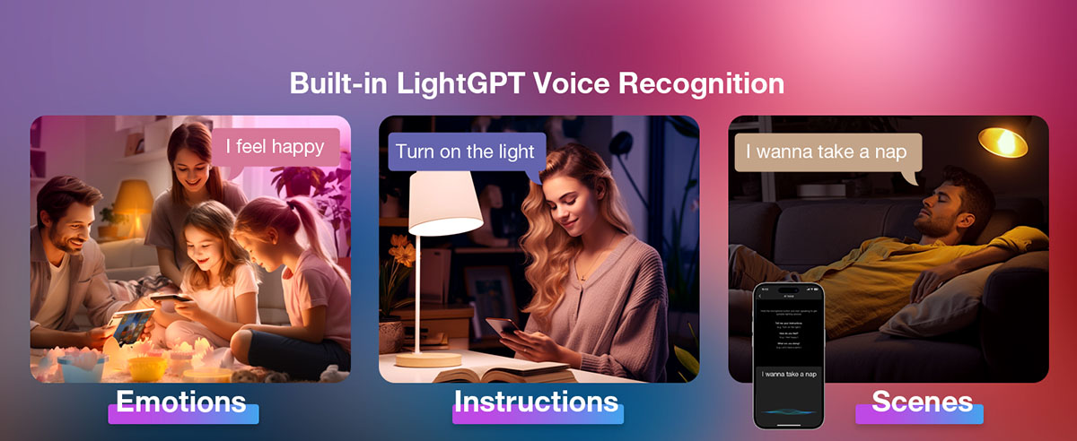 b1 led bulbs with lightgpt voice control