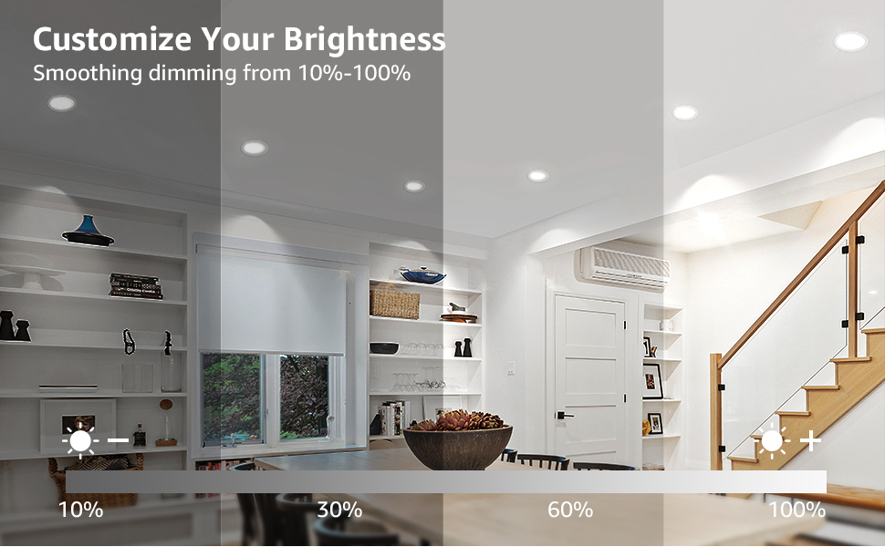 dimmable 6 inch led recessed lights
