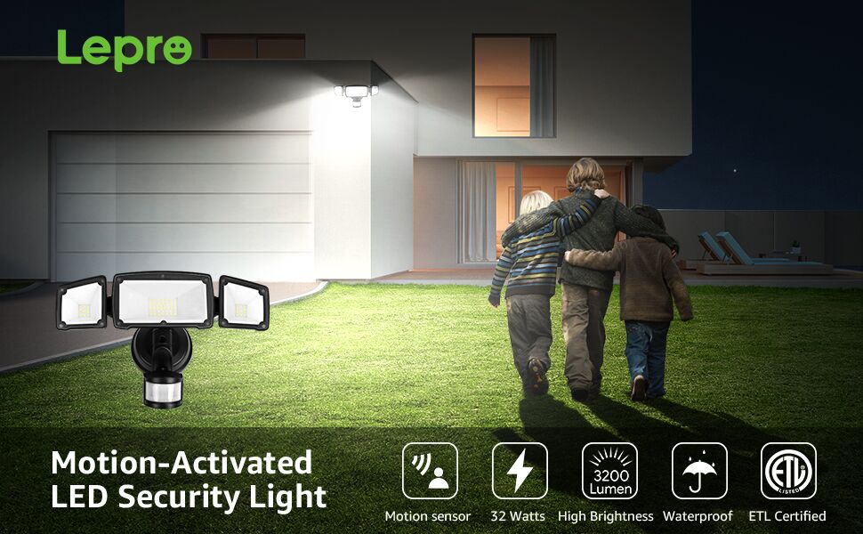dusk to dawn motion sensor led security light