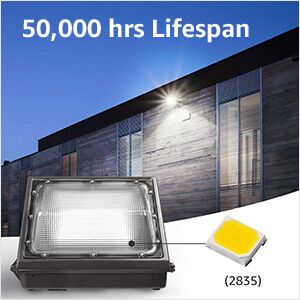 Lepro 120w LED wall pack light with long lifespan