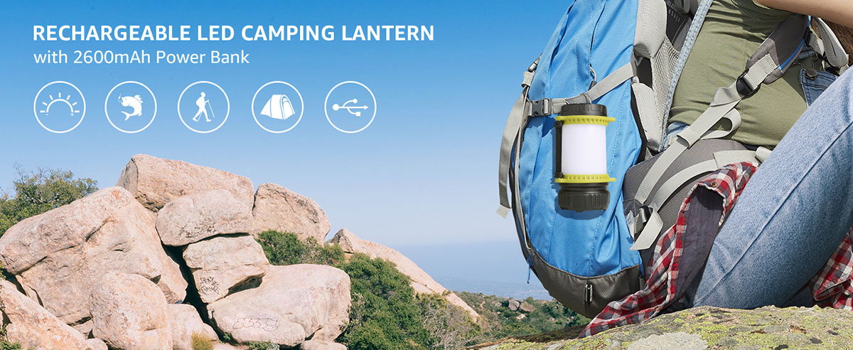 rechargeable led camping lantern outdoor