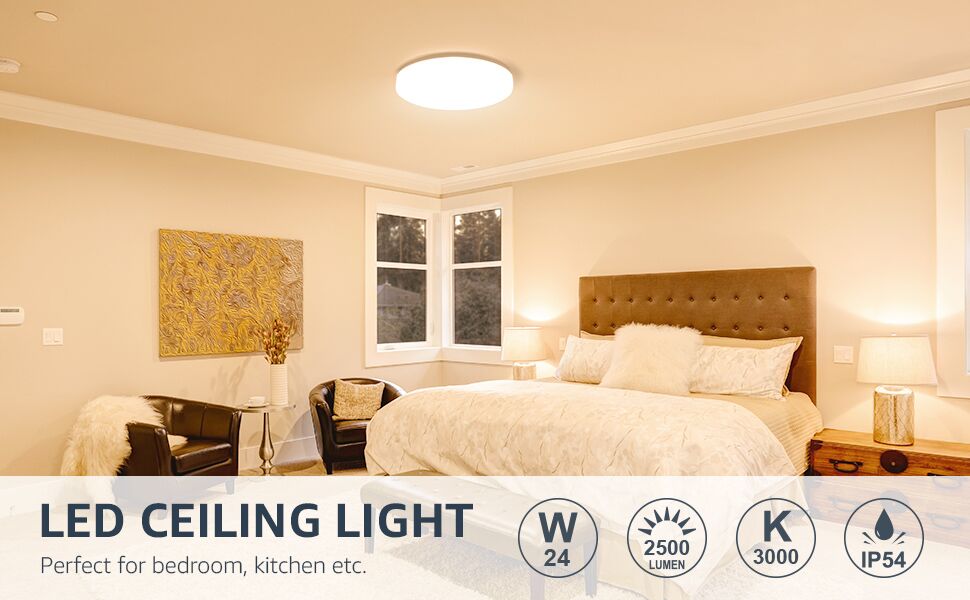 warm white 24w led ceiling light