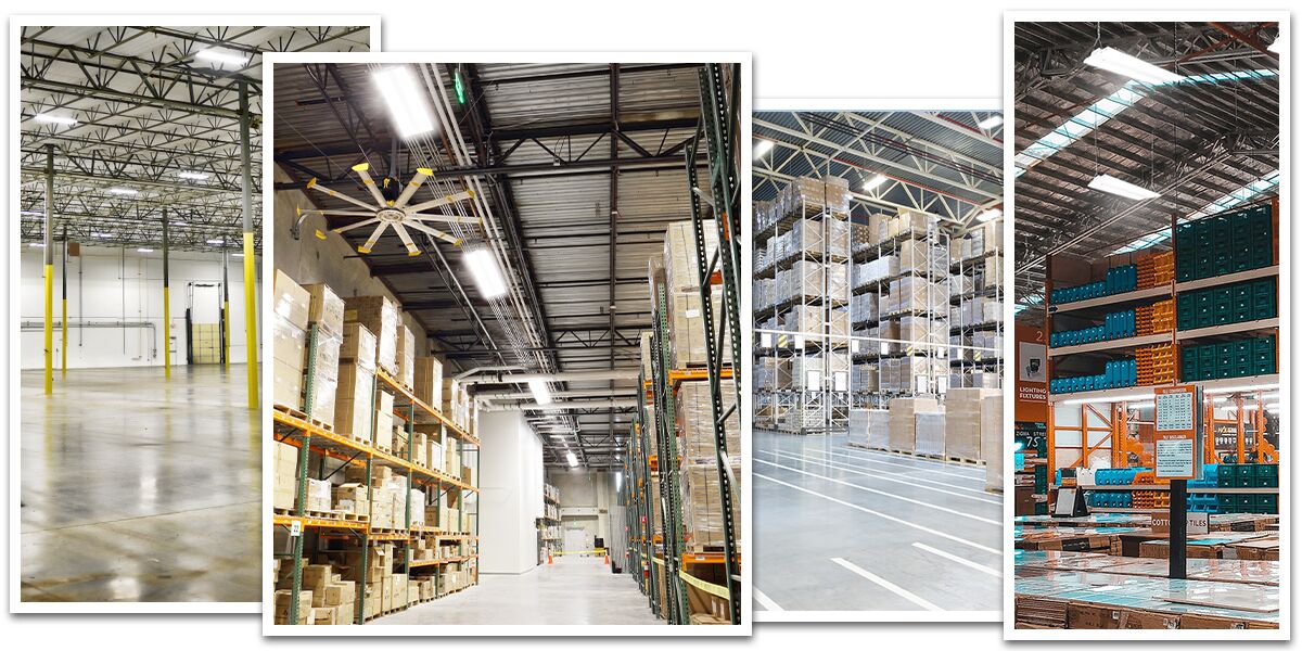 High bay store warehouse lighting