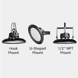 LED UFO high bay mounting methods